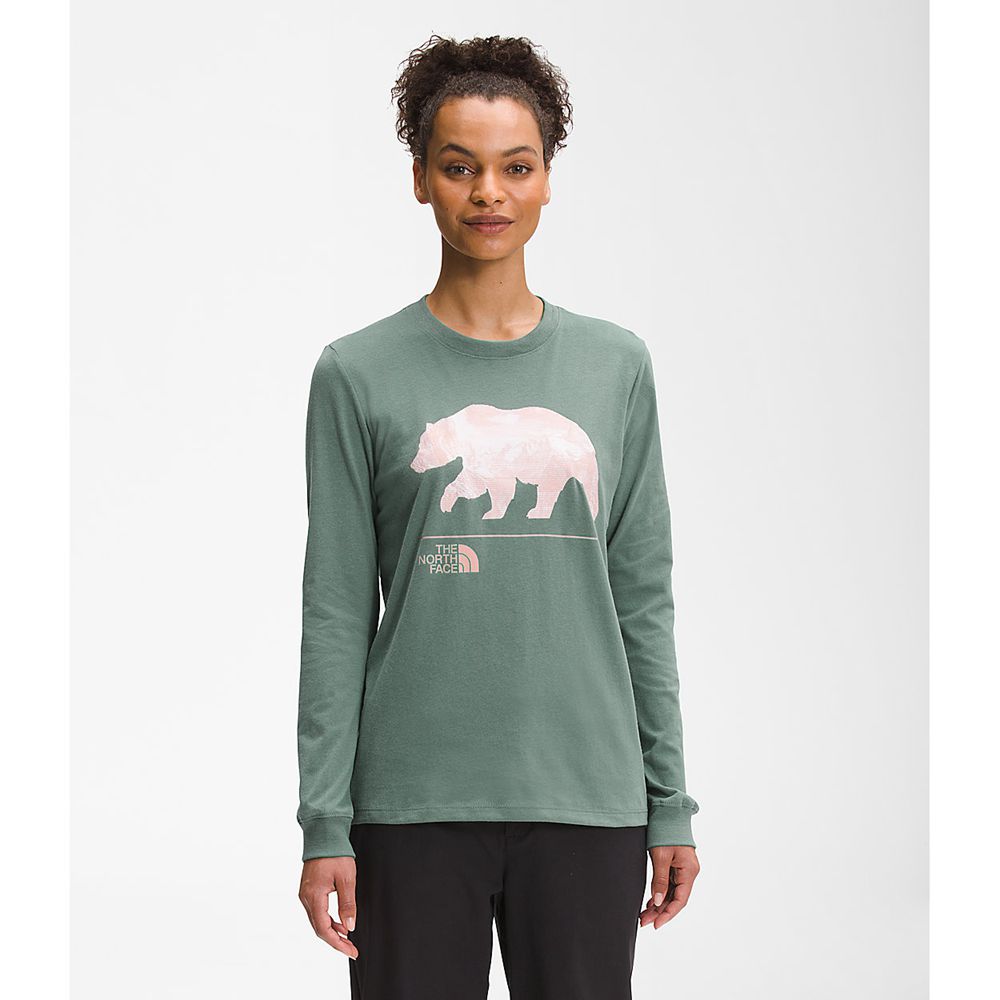 The North Face Long Sleeve Womens Australia - The North Face Bearscape 2.0 Green (MZX-573691)